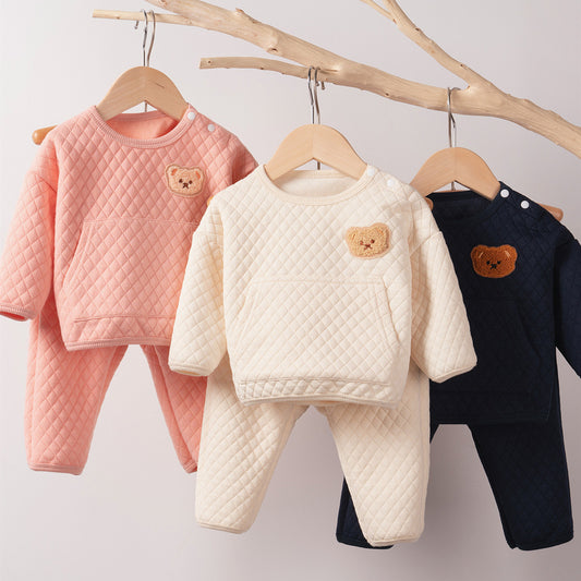 Warm Suit Baby Girl Clothes Thicken Warm